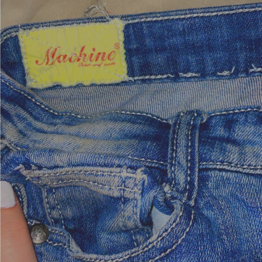 Machinc,never worn, skinny low rise jeans ,Y2K